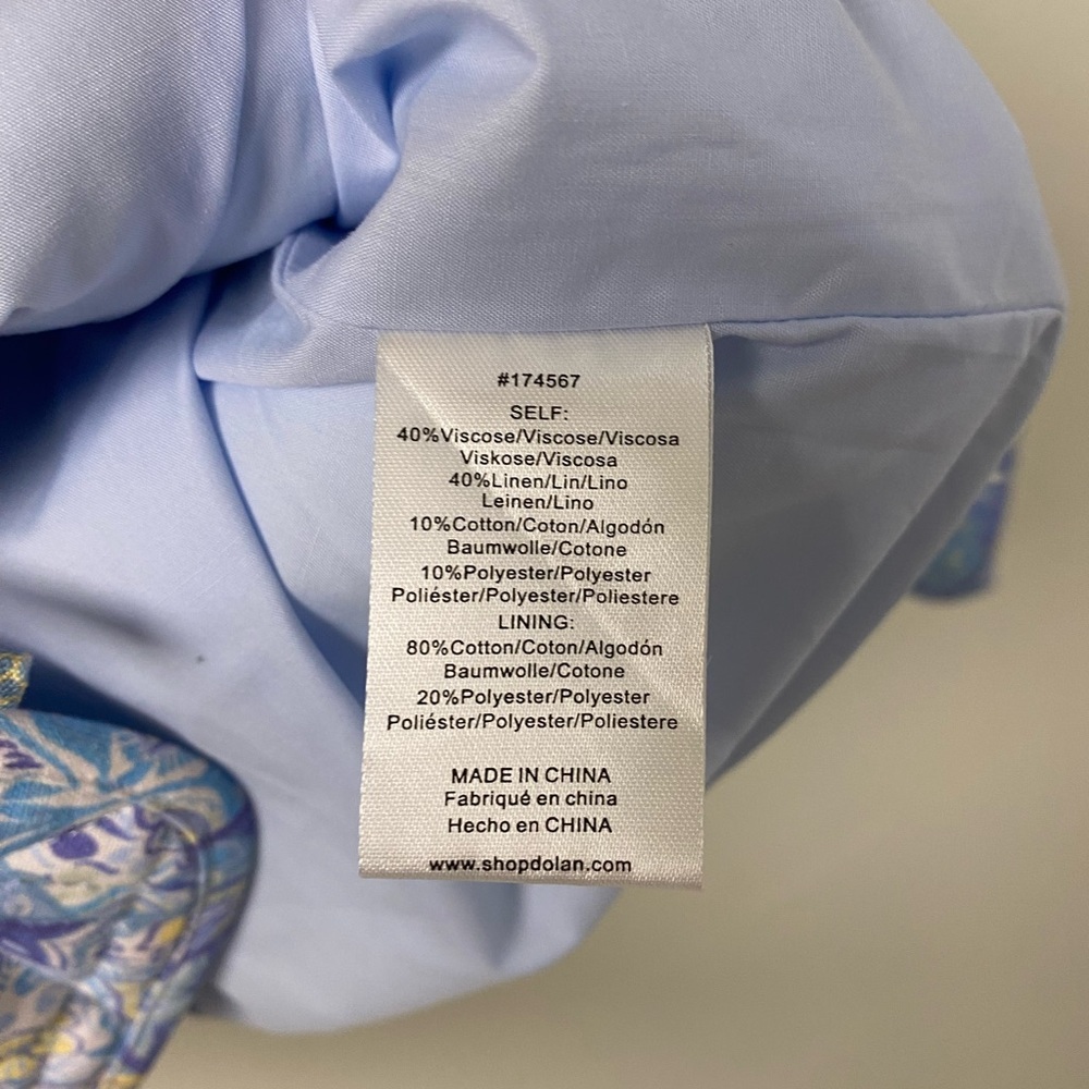 Dolan Left Coast Anthropologie Bow-Front Len Quilted Lady Jacket Blue Small - Picture 7 of 7